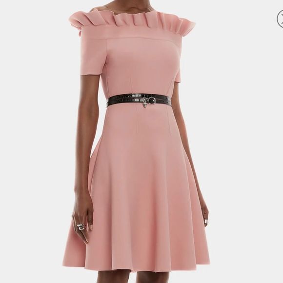 Alexander McQueen Off the Shoulder Skater Dress NWT - Picture 3 of 8